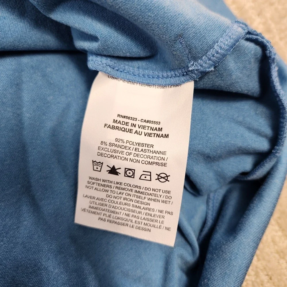 Nike Yogo Hoodie Men Medium Dri Fit ADV Lightweight‎ Blue Stretch Sweatshirt